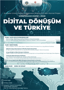 Engine-EU Jean Monnet Projesi kapsamında düzenlediğimiz "Dijital Dönüşüm ve Türkiye" konferansına davetlisiniz!