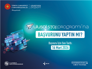 Öğrencilerimizin Dikkatine: Ulusal Staj Programı Başvuruları Devam Ediyor