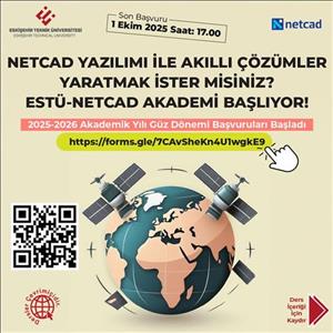 ESTÜ-NETCAD AKADEMİ BAŞLIYOR
