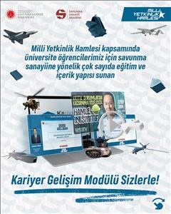 Savunma Kariyer'e yeni bir modül olarak eklenen Kariyer Gelişim açıldı!