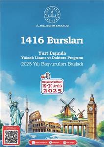 2025 Yılı 1416 Bursları Tanıtım Duyurusu