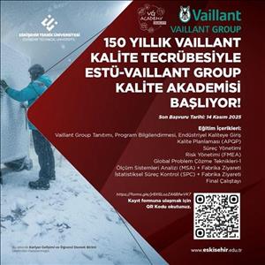 150 YILLIK VAILLANT KALİTE TECRÜBESİYLE ESTÜ-VAILLANT GROUP KALİTE AKADEMİSİ BAŞLIYOR!