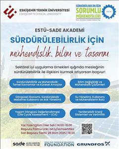 ESTÜ-SADE Akademi Sürdürülebilirlik için Mühendislik, Bilim ve Tasarım Sertifika Programı Başlıyor!