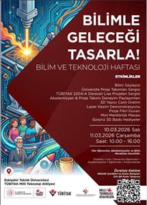 8–14 MART BİLİM VE TEKNOLOJİ HAFTASI ETKİNLİKLERİ!
