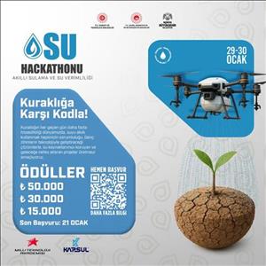 Kuraklığa Karşı Kodla: Ödüllü "Su Hackathonu" Başvuruları Başladı!