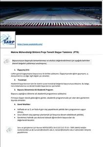 Sarp Lojistik Makine Mühendisliği Bölümü Proje Temelli Stajyer Talebi
